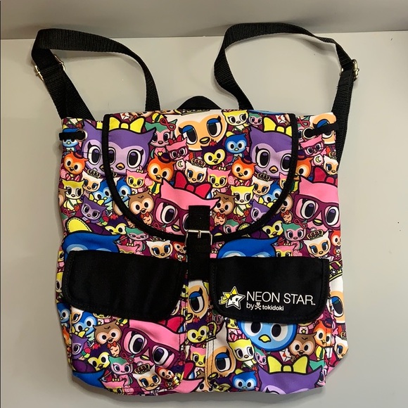 Loungefly Handbags - Loungefly NEON STAR by Tokidoki owl backpack NWOT
